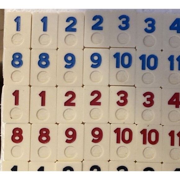 Rummy-O Tile Game Carrying Case Complete Vintage With Lucite Hourglass - Picture 12 of 16